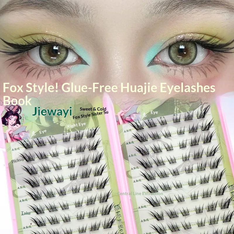 Eyelash Extension Fox Eye - Wolumenowe, bezklejowe, samoprzylepne sztuczne rzęsy, efekt
