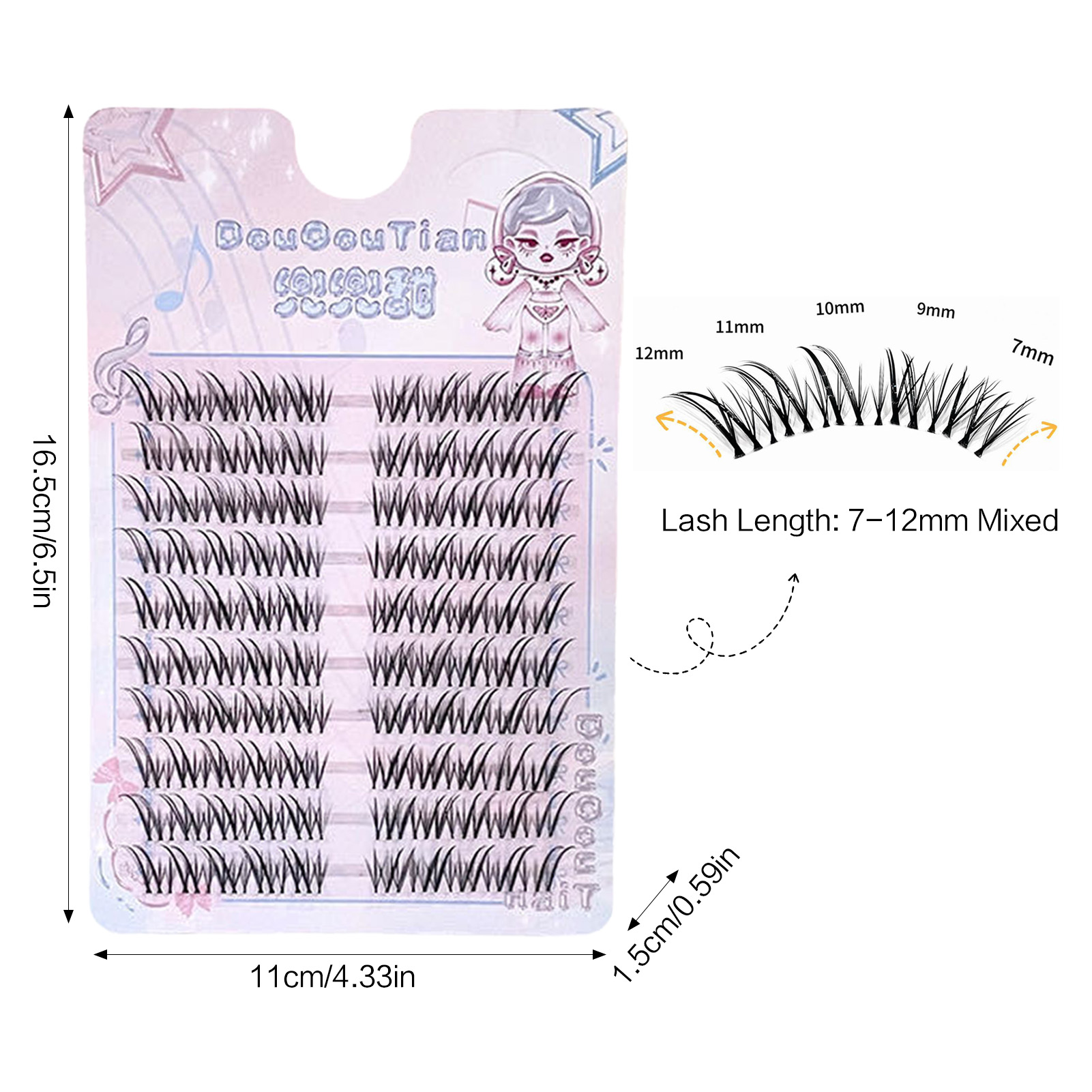 Sztuczne rzęsy w stylu Fox, dł – Eyelash Extension Fox Eye recenzja i cena