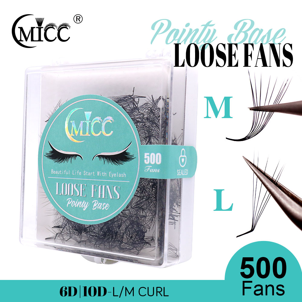 500 Kępek Rzęs 6D 6mm 10D M L  – Eyelash Extension Fox Eye recenzja i cena
