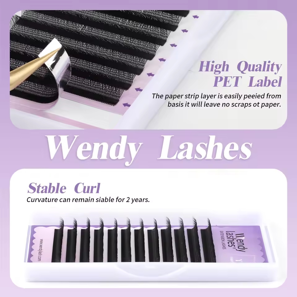 WENDY 2D YY Shape C/D Curl Eya – Lash Fan Volume recenzja i cena