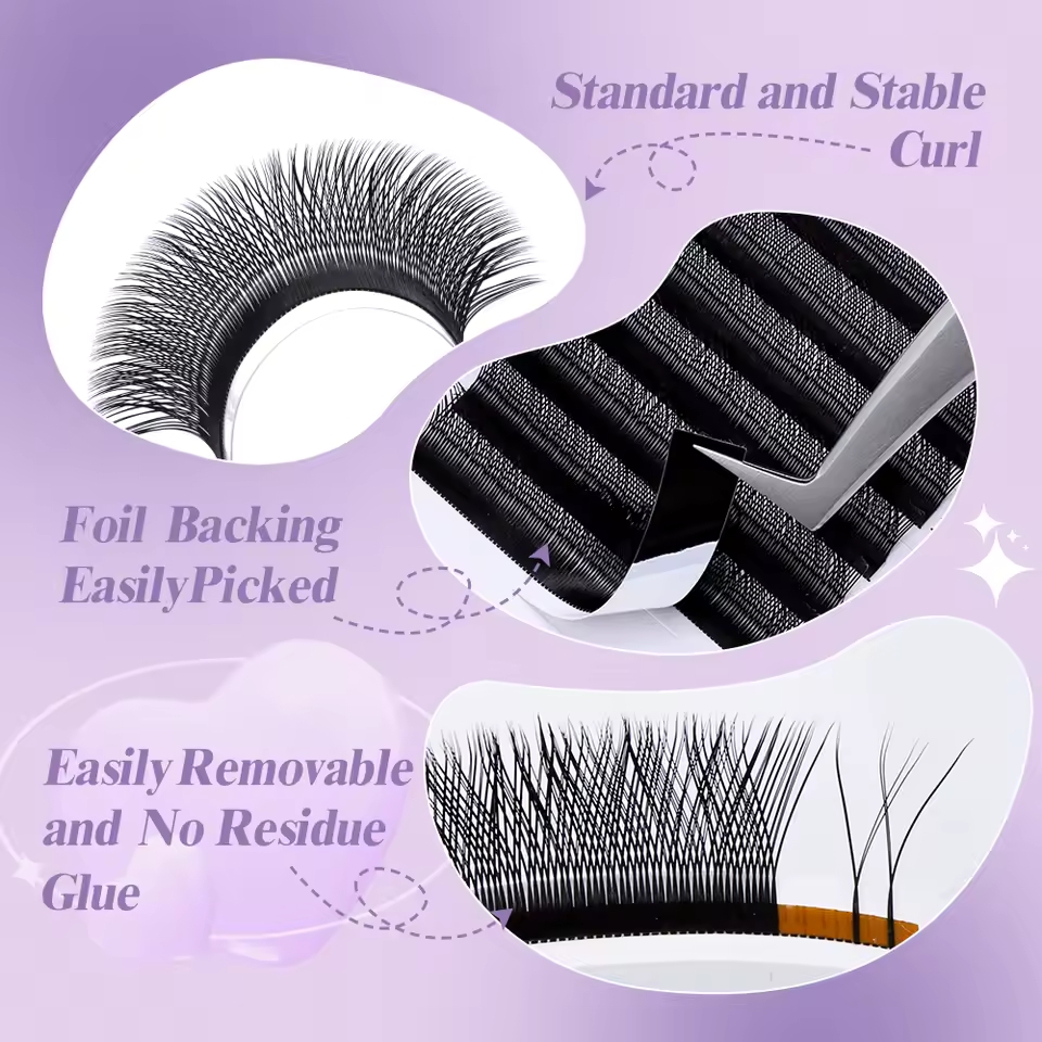 WENDY 2D YY Shape C/D Curl Eya – Lash Fan Volume recenzja i cena